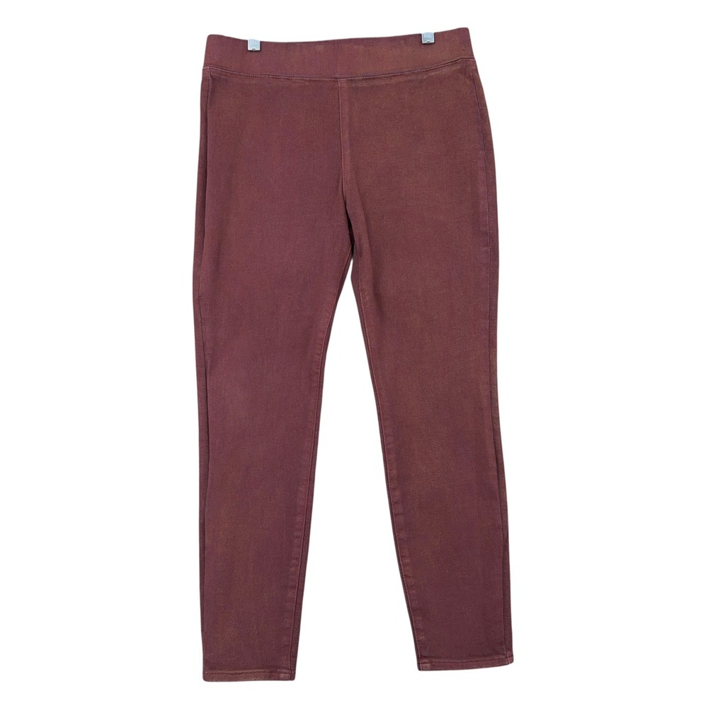 Pistola Womens Burgundy Coated Skinny Pull On Leggings Q6747FTN-CBCP Size 30